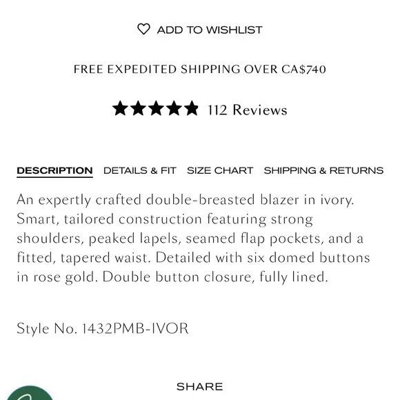 Ivory L’Agence Blazer - Picture 4 of 6